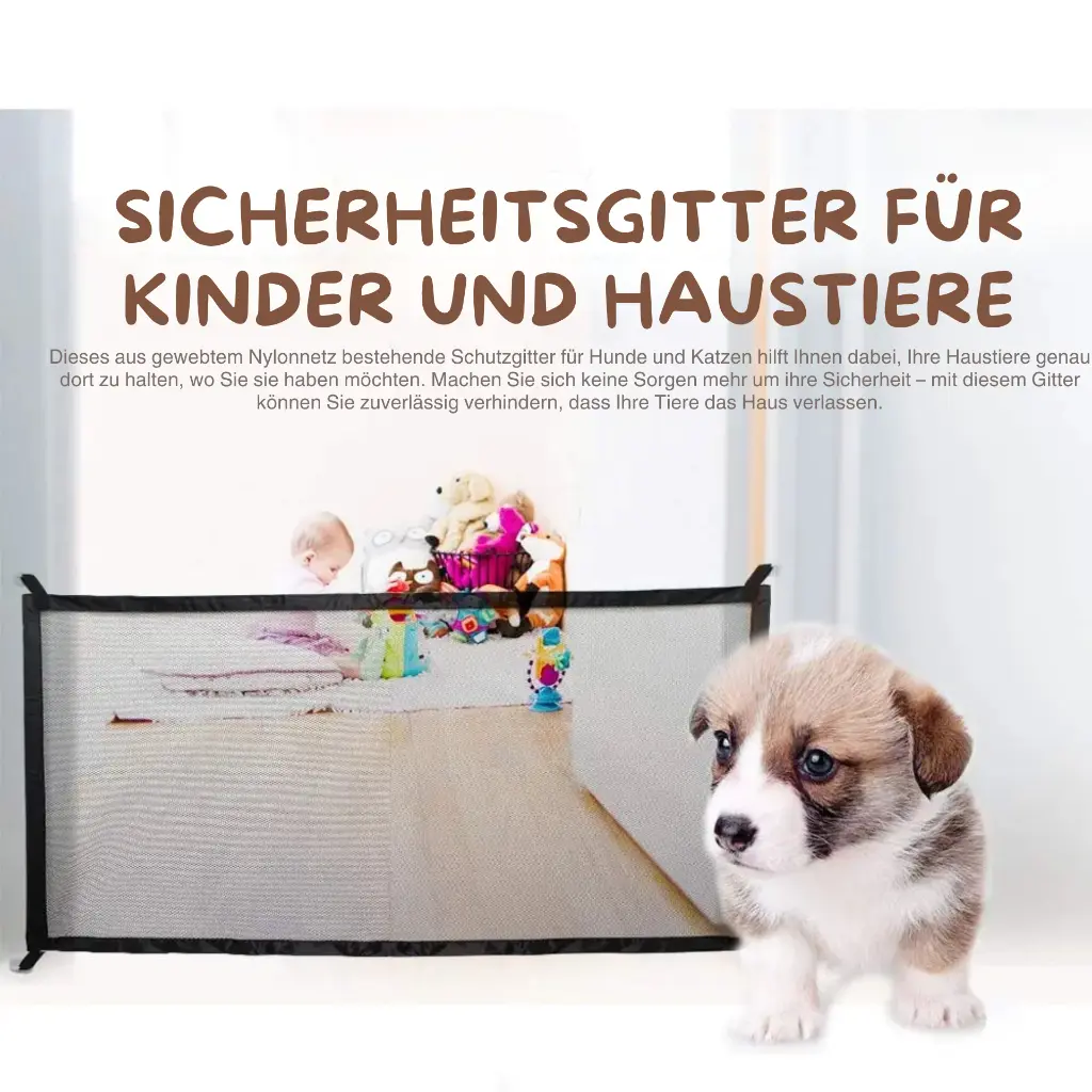 Sicherheitsgitter Zaun Hunde.webp