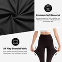 2er Pack Leggings Damen High Waist - Sportleggins Elastisch Yogahose Blickdicht Fitness Gym Yoga - Bild 2