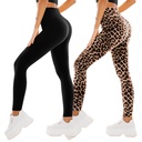 2er Pack Leggings Damen High Waist - Sportleggins Elastisch Yogahose Blickdicht Fitness Gym Yoga - Bild 7