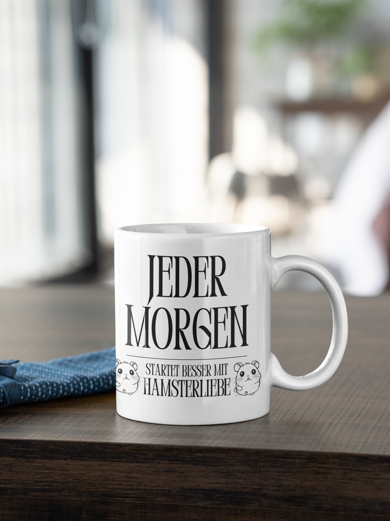 Tasse Hamster Tiere „Jeder Morgen startet besser mit Hamsterliebe!“ Tierfreunde - Bild 6