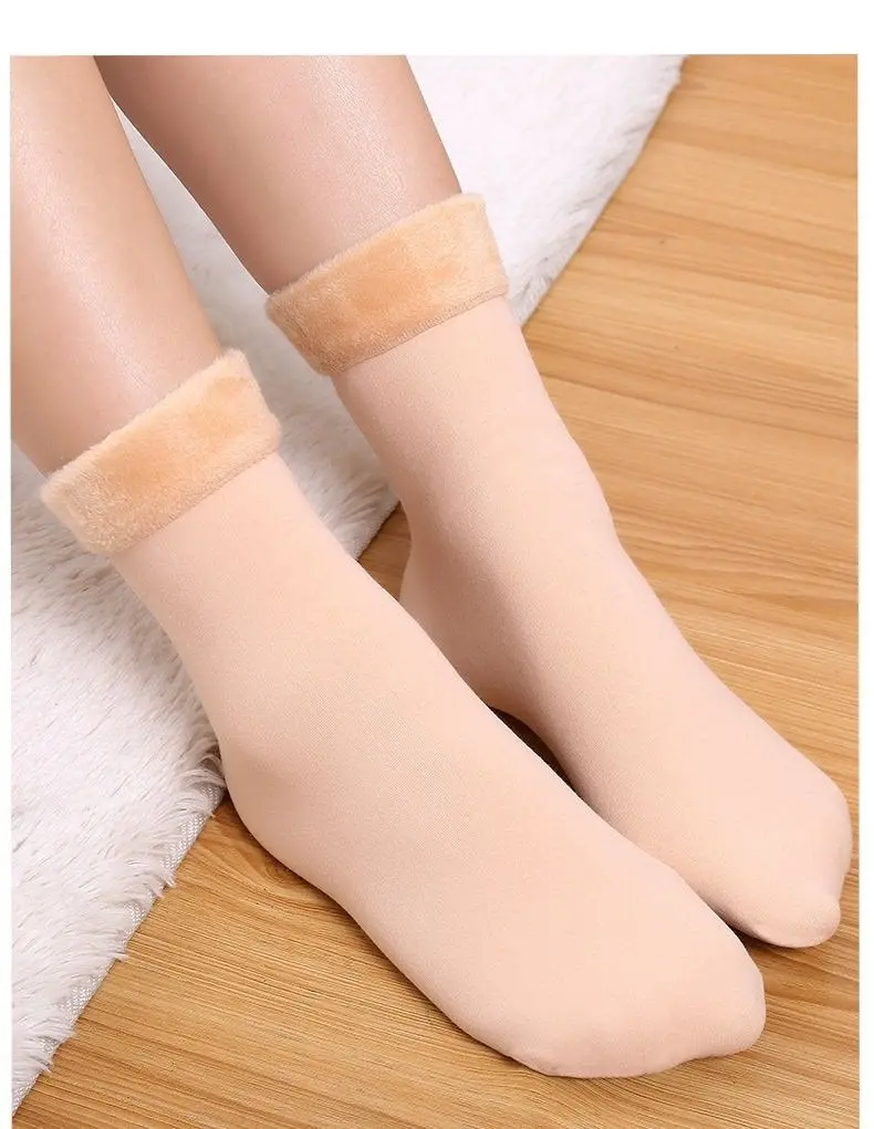 Gefütterte Socken Fleece bunte Farben Winter Schnee Warm - 3.webp