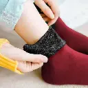 Gefütterte Socken Fleece bunte Farben Winter Schnee Warm - 2.webp