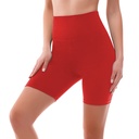 Radlerhose Damen Kurz High Waist Shorts Leggings für Sommer Fitness Sport Yoga - Bild 11