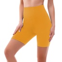 Radlerhose Damen Kurz High Waist Shorts Leggings für Sommer Fitness Sport Yoga - Bild 16
