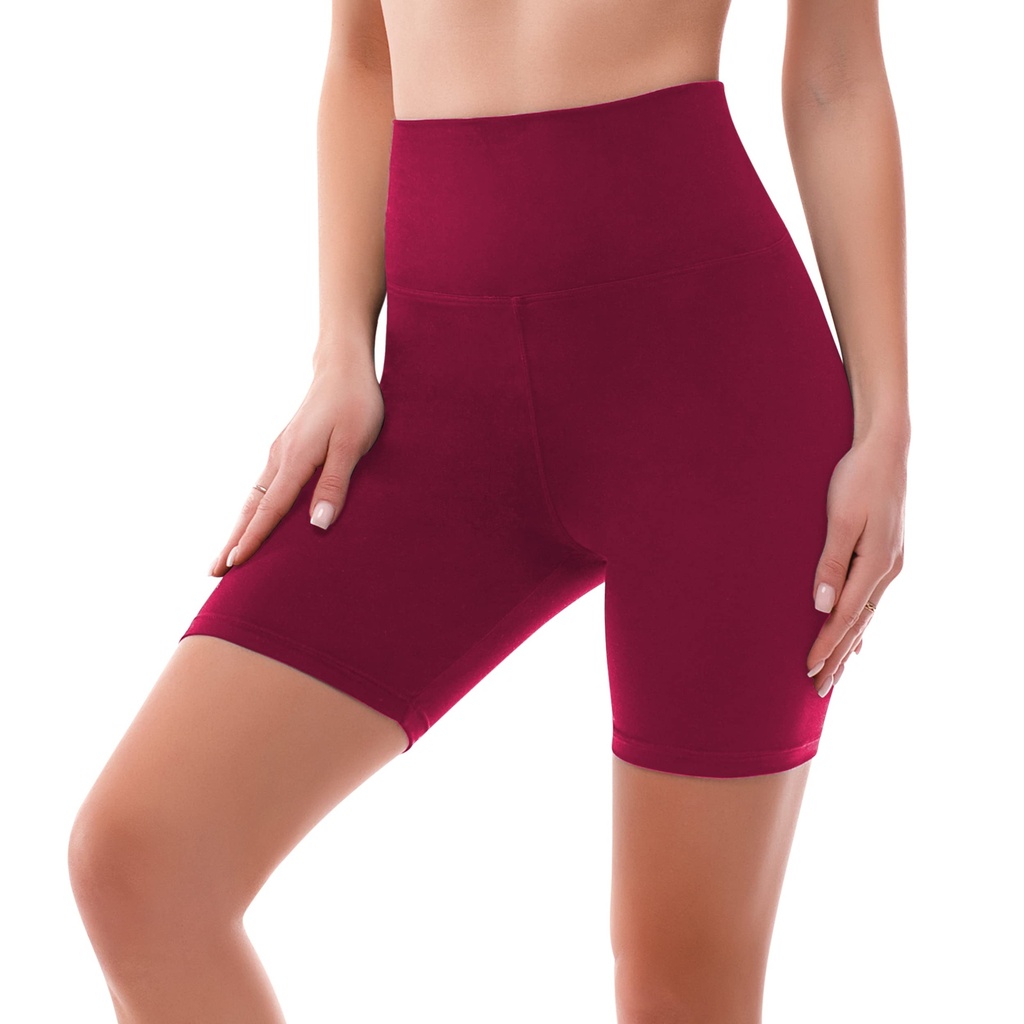 Radlerhose Damen Kurz High Waist Shorts Leggings für Sommer Fitness Sport Yoga - Bild 17