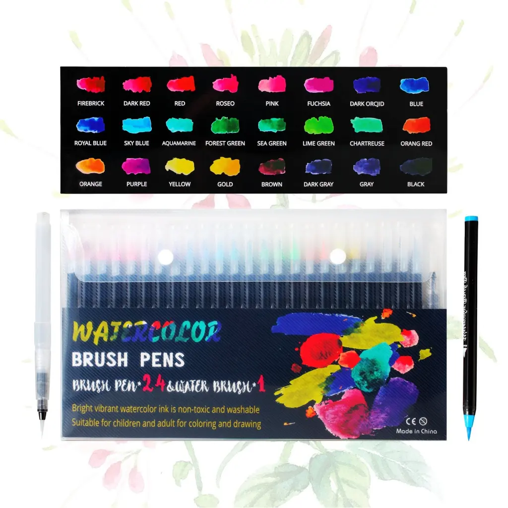 Pinselstifte Aquarellstifte Mit Befüllbaren Wassertankpinsel Malerei Set 12  24  48  72 Farben - 9.webp