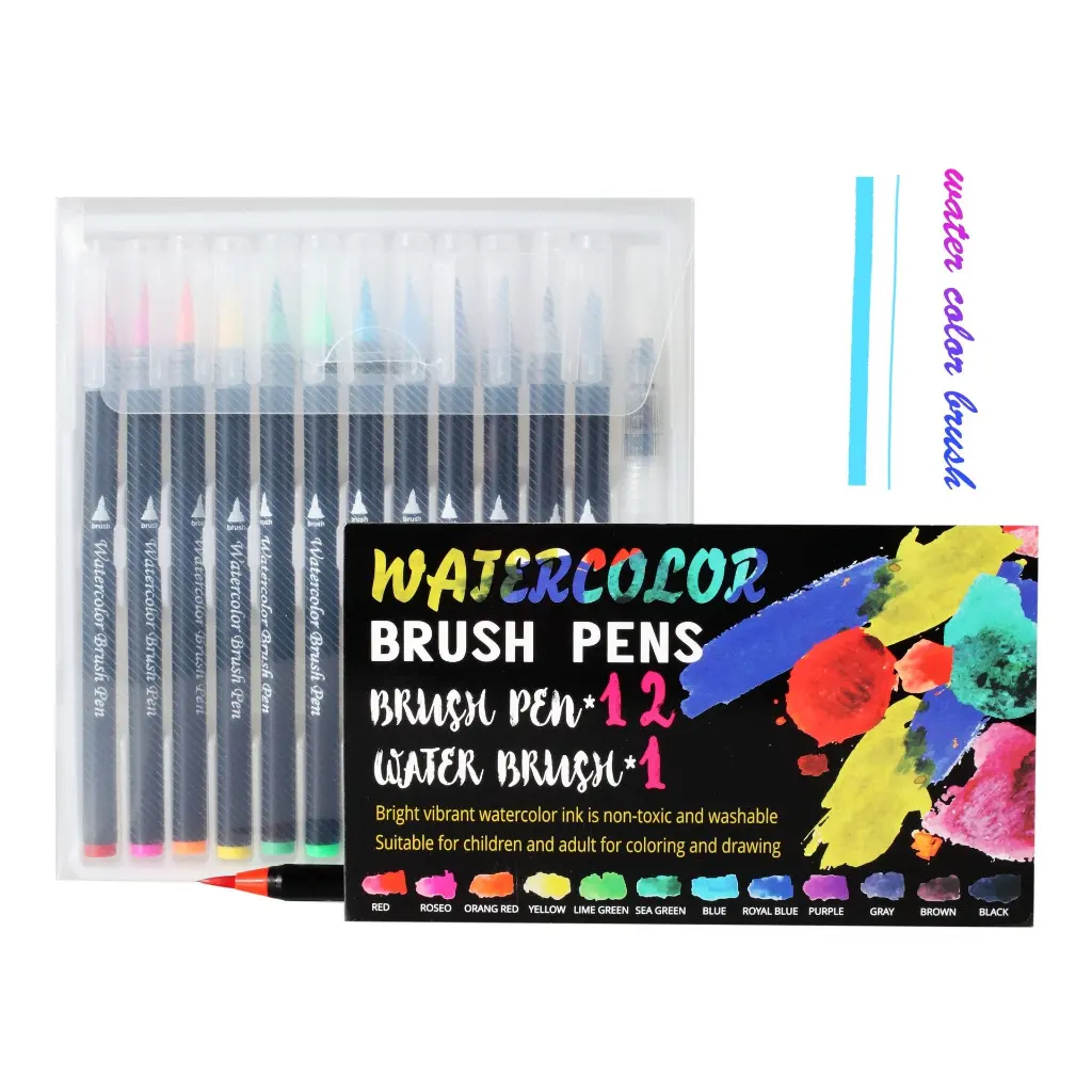 Pinselstifte Aquarellstifte Mit Befüllbaren Wassertankpinsel Malerei Set 12  24  48  72 Farben - 8.webp