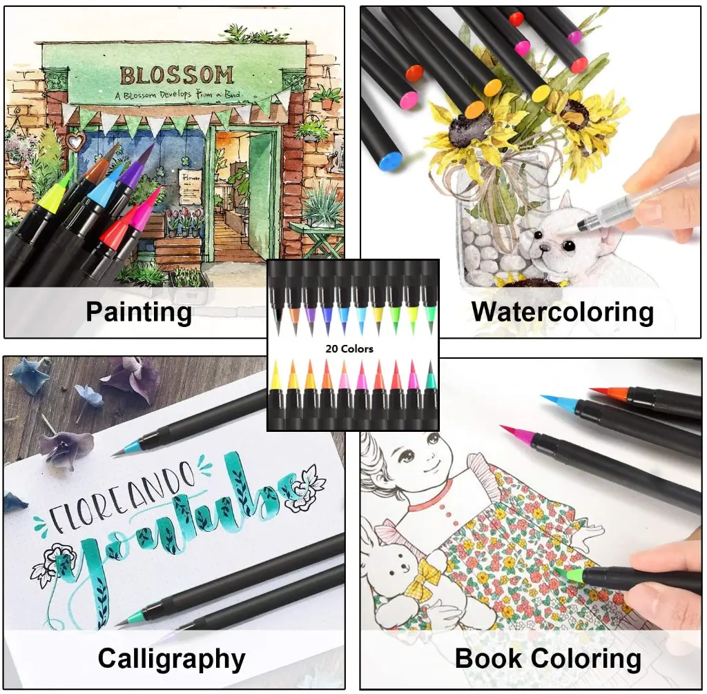 Pinselstifte Aquarellstifte Mit Befüllbaren Wassertankpinsel Malerei Set 12  24  48  72 Farben - 7.webp