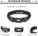 An Meinen Mann Armband - Geburtstagsgeschenk Für Männer Söhne, Lederarmband, Geschenke Für Weihnachten