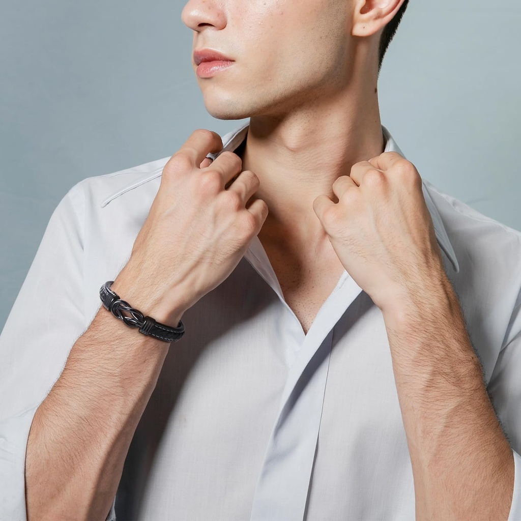 An Meinen Mann Armband - Geburtstagsgeschenk Für Männer Söhne, Lederarmband, Geschenke Für Weihnachten