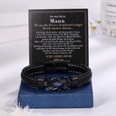 An Meinen Mann Armband - Geburtstagsgeschenk Für Männer Söhne, Lederarmband, Geschenke Für Weihnachten