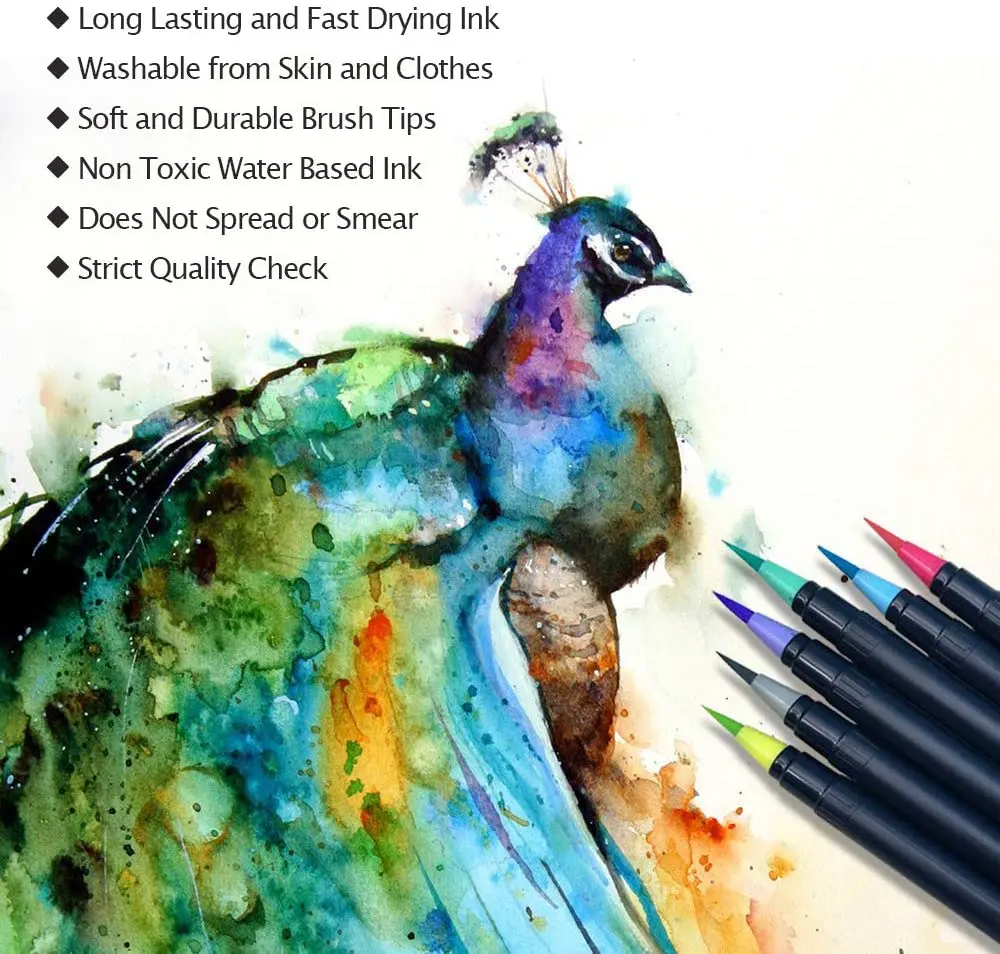 Pinselstifte Aquarellstifte Mit Befüllbaren Wassertankpinsel Malerei Set 12  24  48  72 Farben - 6.webp