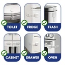 10 Stück Kindersicherung Für Schrank Und Schubladen, Schubladensicherung Für Baby Und Kinder Mit 3M Kleber Ohne Bohren - Weiß