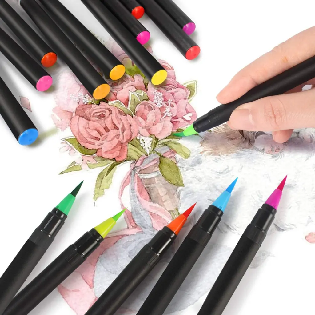 Pinselstifte Aquarellstifte Mit Befüllbaren Wassertankpinsel Malerei Set 12  24  48  72 Farben - 3.webp