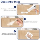 10 Stück Kindersicherung Für Schrank Und Schubladen, Schubladensicherung Für Baby Und Kinder Mit 3M Kleber Ohne Bohren - Weiß