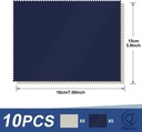 10 Stück Brillenputztücher, Mikrofaser Reinigungstuch, Microfaser Display Reinigungstuch, Für Brillen, Bildschirme, Kamera-Mikrofasertuch (15 X 18Cm) - Bild 1