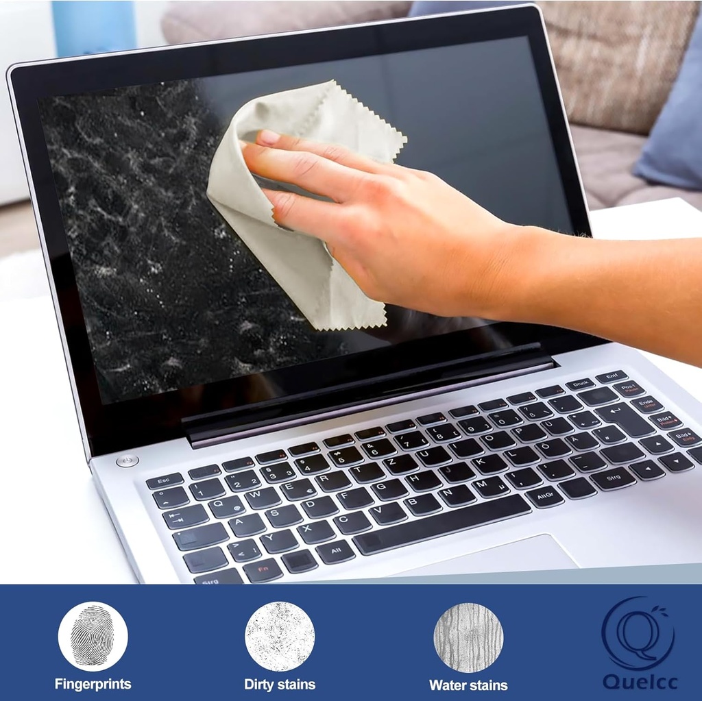 10 Stück Brillenputztücher, Mikrofaser Reinigungstuch, Microfaser Display Reinigungstuch, Für Brillen, Bildschirme, Kamera-Mikrofasertuch (15 X 18Cm) - Bild 4