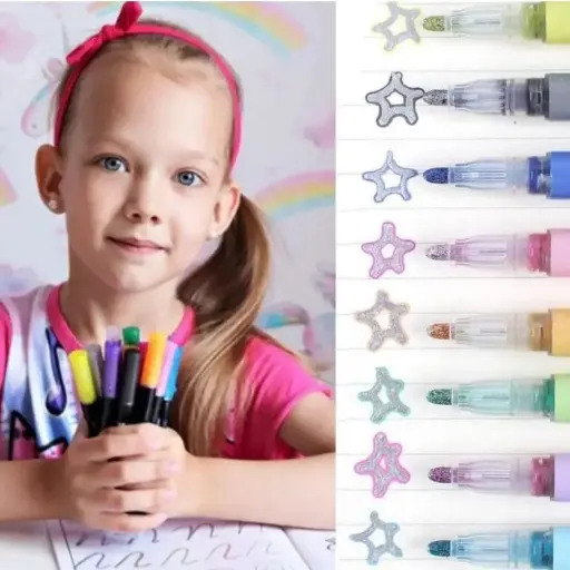 [22-MSS] Glitzerstifte Magische Stifte Set 8 Stück
