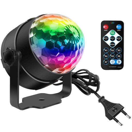 [B09379LLZ7] Discokugel Lights LED Musikgesteuerte 360° Rotierende Ball Lights 3W